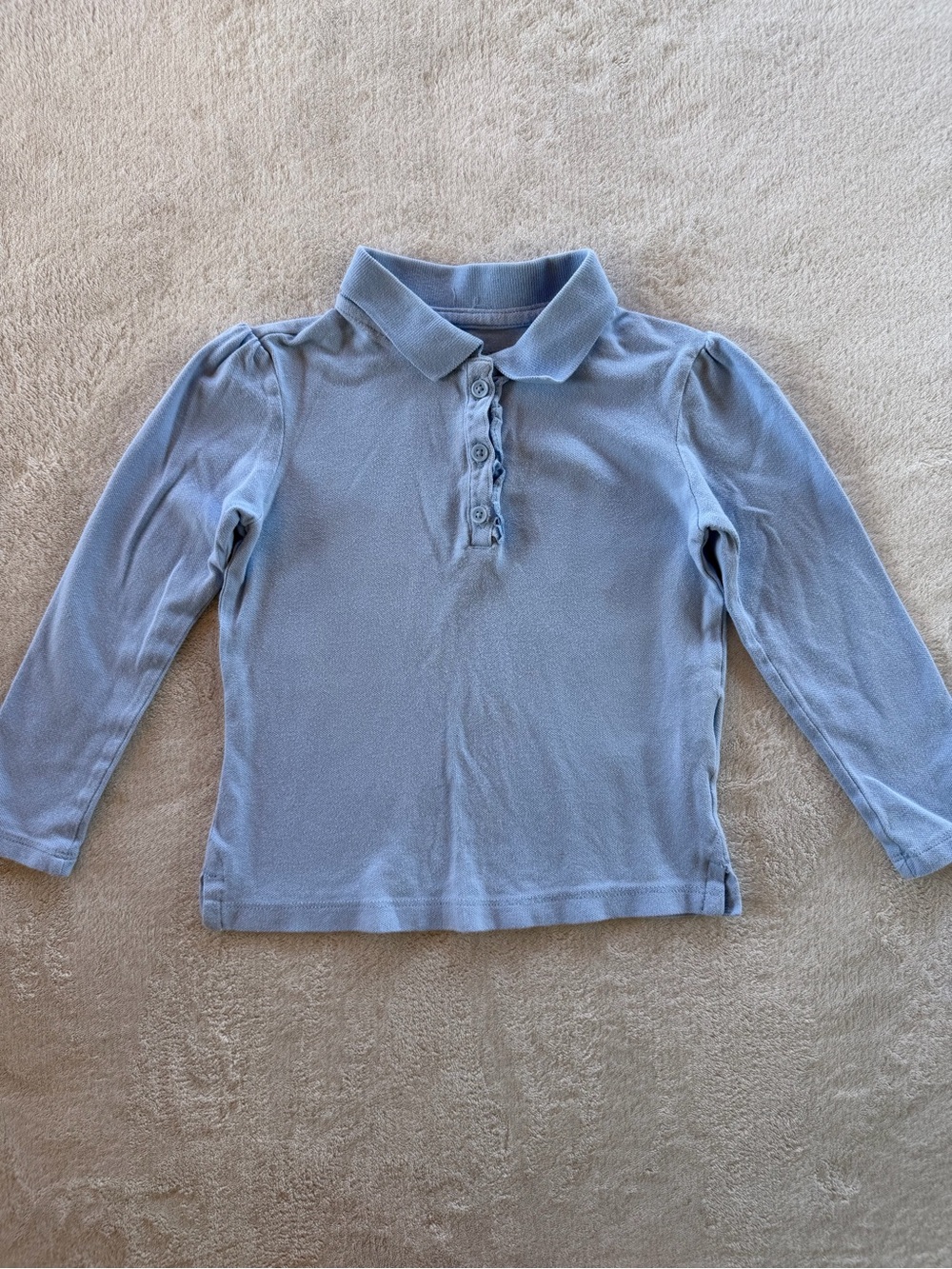 Uniform-Girls Light Blue Polo Top and Navy Pants Set Size 4T - Picture 2 of 11